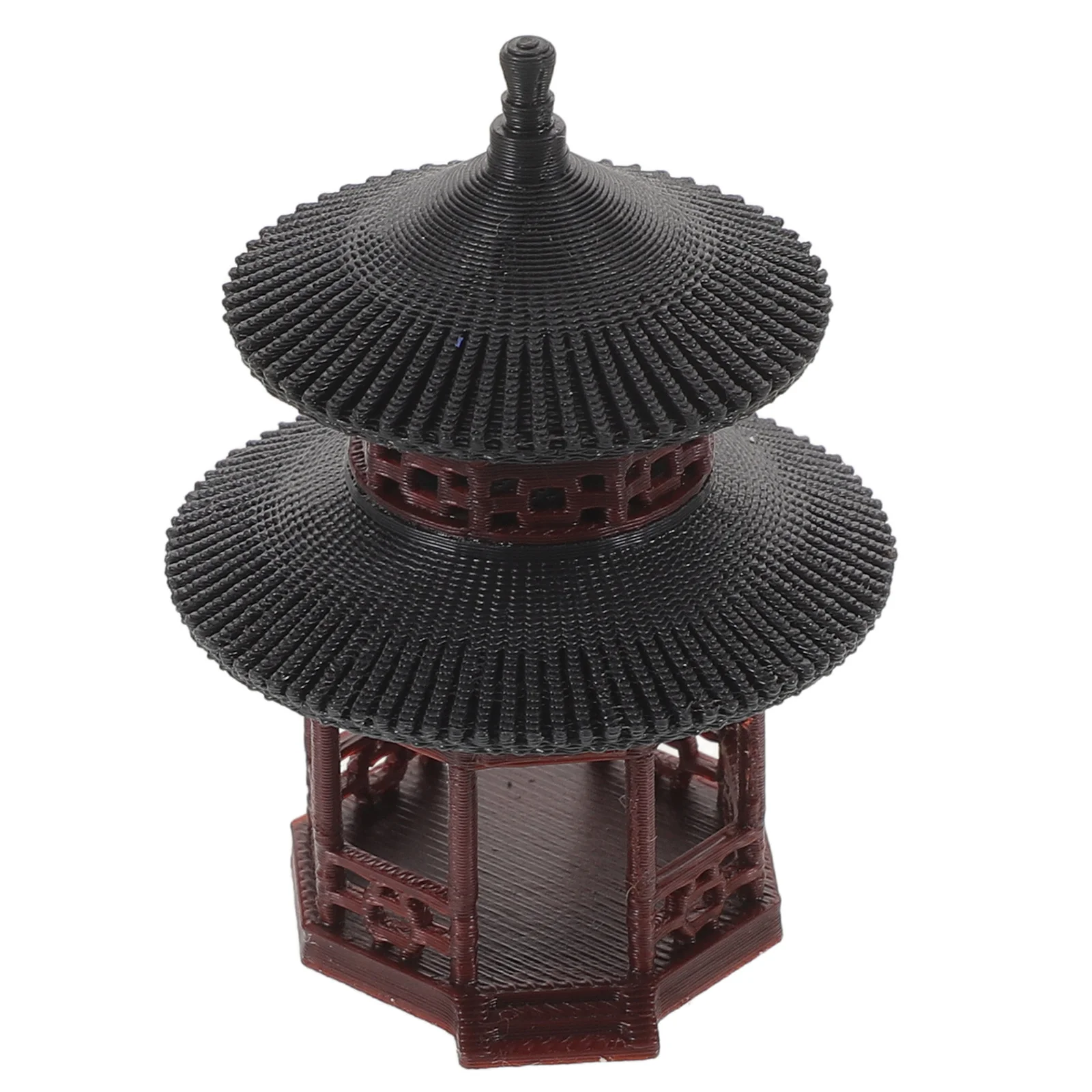 

Mini Traditional Chinese Pavilion Resin Bonsai Decoration Indoor Fairy Garden Micro Landscape Outdoor Yard Pavilion Ornament