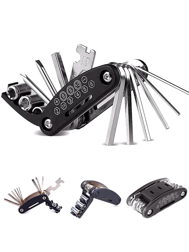 AliExpress 16 in 1 Portable Bicycle Repair Tools Kit Hex Wrench Nut Tire Screwdriver Motorcycle Bicycle Repair