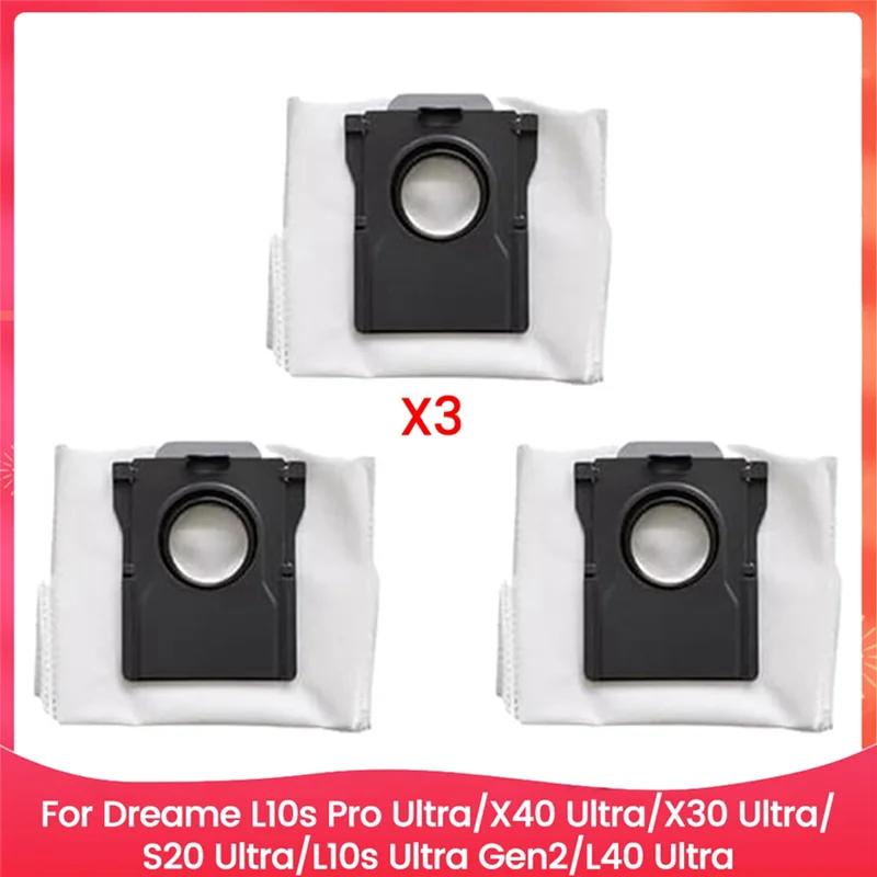 AC39-ถุงเก็บฝุ่นสําหรับDreame L10s Pro Ultra/X40 Ultra/X30 Ultra/S20 Ultra/L10s Ultra Gen2/L40 Ultraอะไหล่เปลี่ยนเครื่องดูดฝุ่น