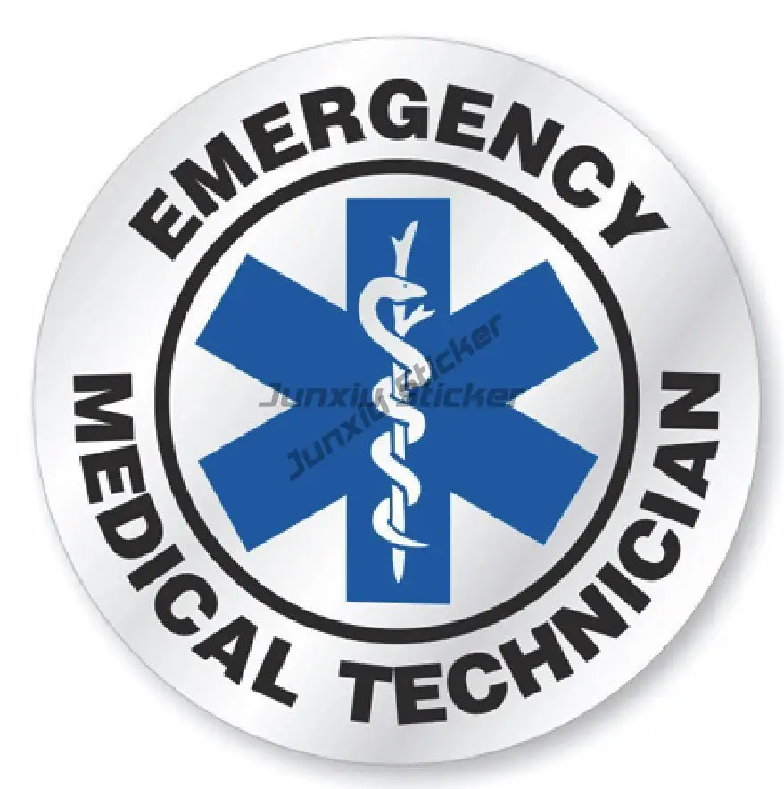 EMT Emergency Medical Technician Safety Helmet Sticker Hard Hat Sticker Helmet Scratch Proof Sunscreen