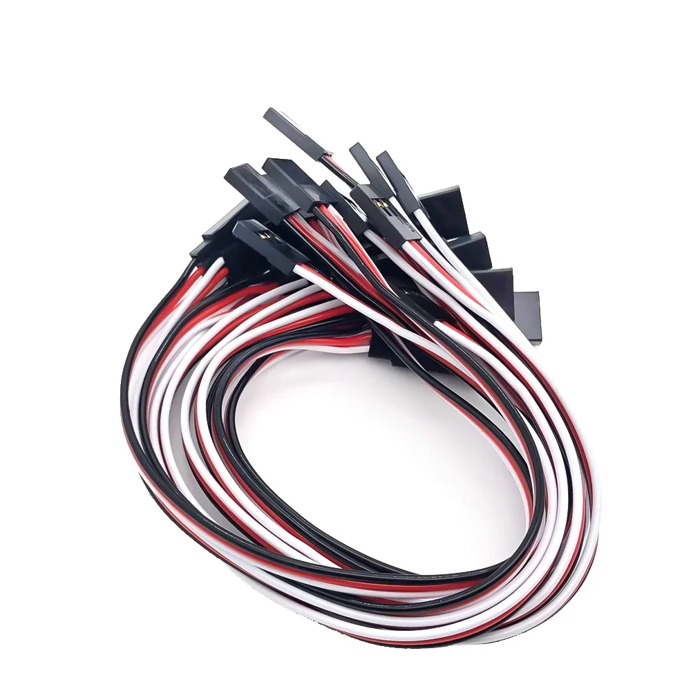 JR-Stecker Servo-Verlängerungskabel Stecker auf Buchse - 5/10/20 Stück 150mm/300mm/500mm 22AWG Kupferdraht für RC-Flugzeuge, Helikopter, Drohnen – Detail 6