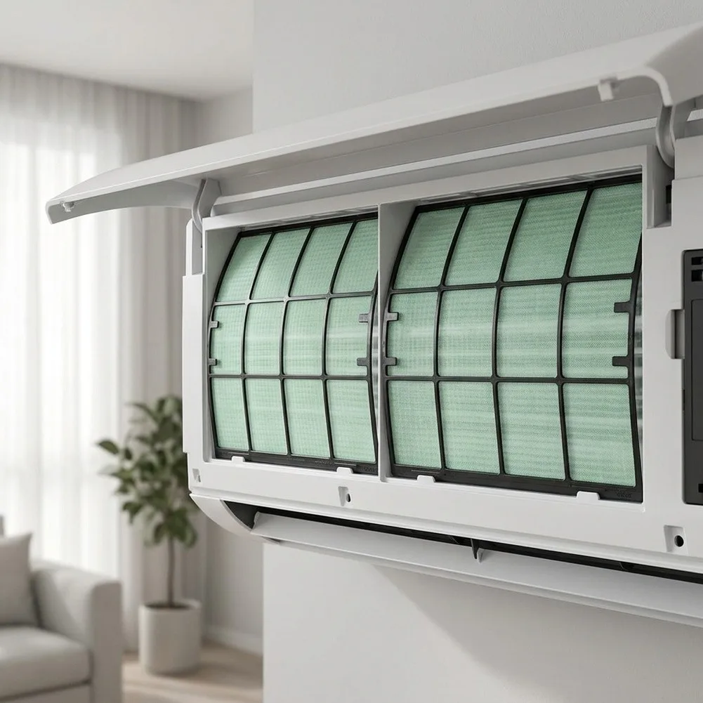 Air Conditioning Accessory Dust Screen Easy Install Indoor Air Conditioning Protection Reliable Air Conditioning Accessory