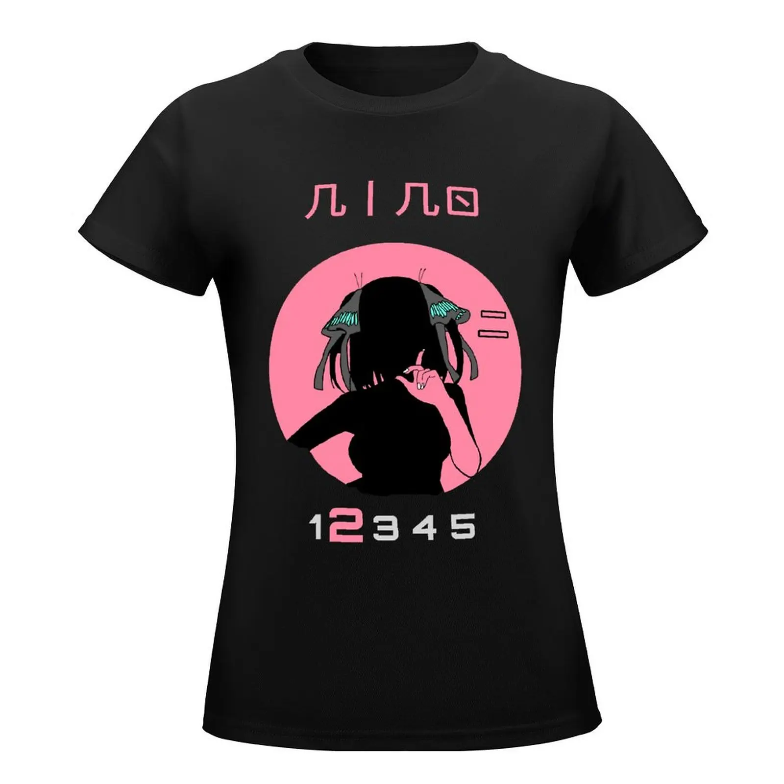 QUINTUPLET ANIME NAKANO NINO STYLE 25 TOUBON Class Tees Cute T-shirt Harajuku Movement  Humor Graphic Fitness