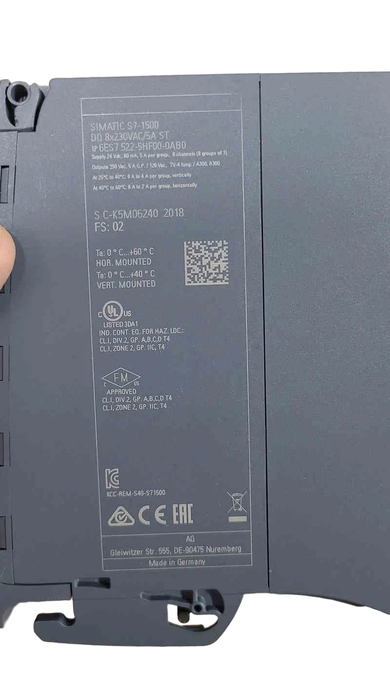 

Original brand new 6ES7522-5HF00-0AB0