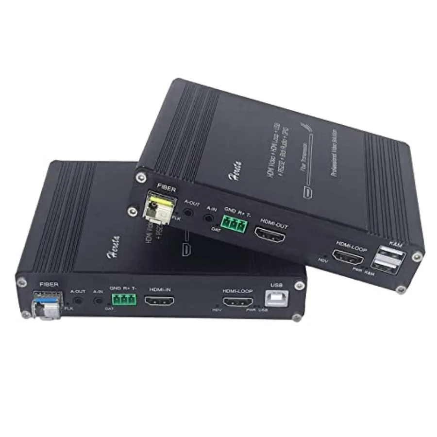 

1080P HDMI KVM Fiber Extender Video Resolution Up to 2K@60Hz HDMI to Fiber Converter Transmission Distance Up to 20km 4.25Gbps