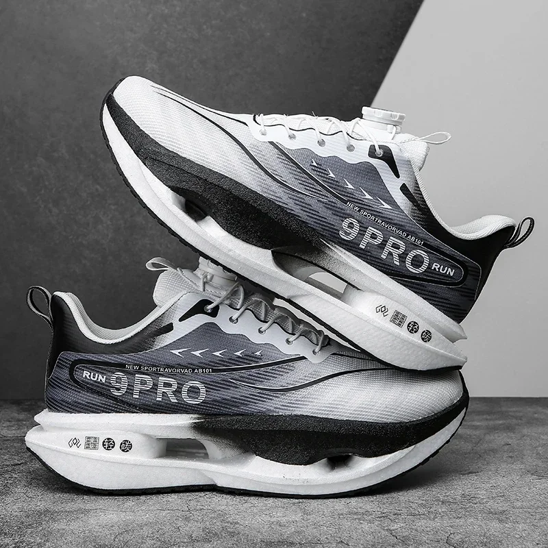 

Новинка 2023 года, мужские кроссовки для бега, дышащие повседневные кроссовки, Нескользящая вибрационная удобная прогулочная мужская обувь