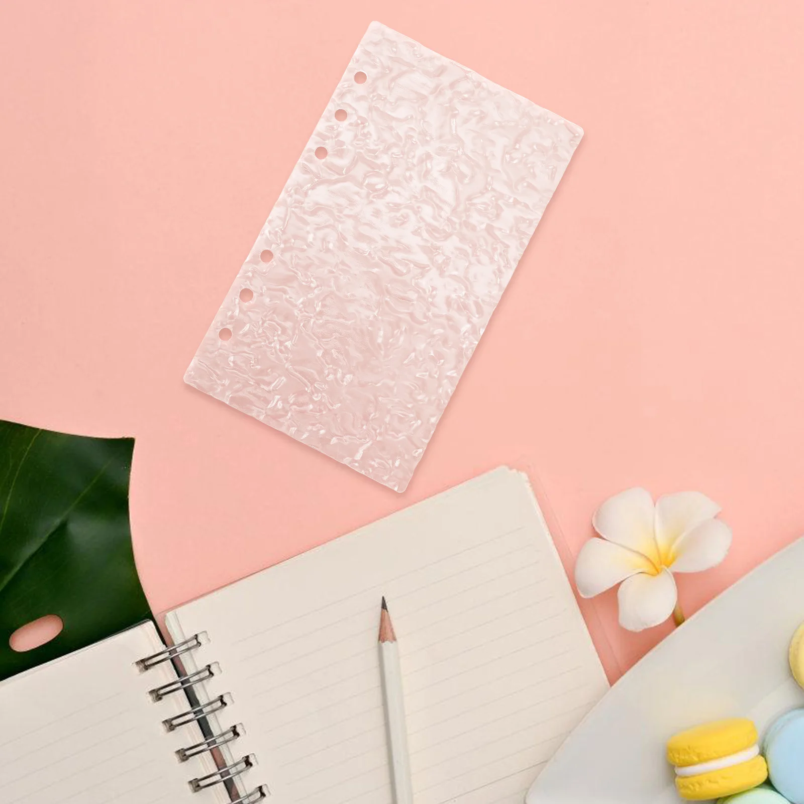 

Clear Acrylic Notebook Binder Cover Refillable Loose Leaf Budget Shell Transparent Organizer For Spiral Notepad