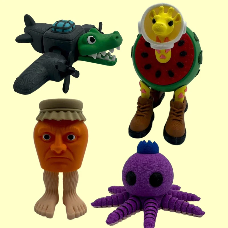 ثلاثية الأبعاد مطبوعة Tingtungung Sahur عمل دمية راقصة الباليه كابوتشينو لاريلي لاريلا بونيكا أمبالابو ديكور المنزل نموذج هدية