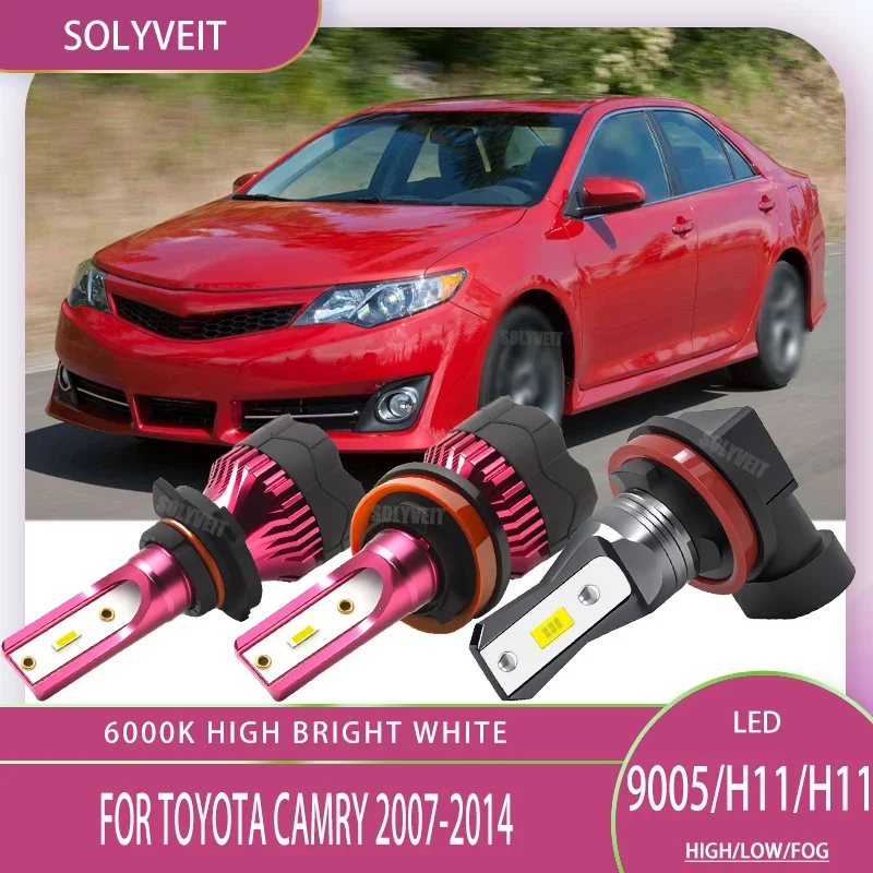 

Upgrade LED Headlight Foglight Kit Auto Lighting 9005 Hi H11 Lo/Foglamp For Toyota Camry 2007 2008 2009 2010 2011 2012 2013 2014