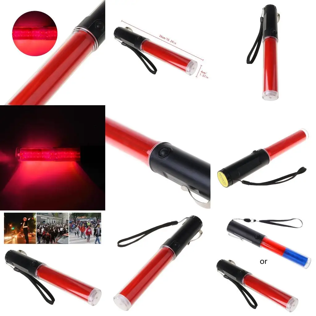 Powerful LED Flashlight Plastic Wand Torch 4 Modes for Blizzard Flash