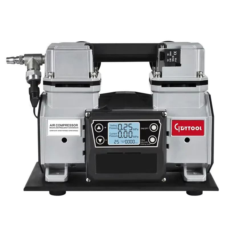 DC12V-24V Li-ion BRUSHLESS AIR COMPRESSOR 500W Aluminum DC Motor Portable Oilless Silent Air Pump Car Air Compressor Model 2