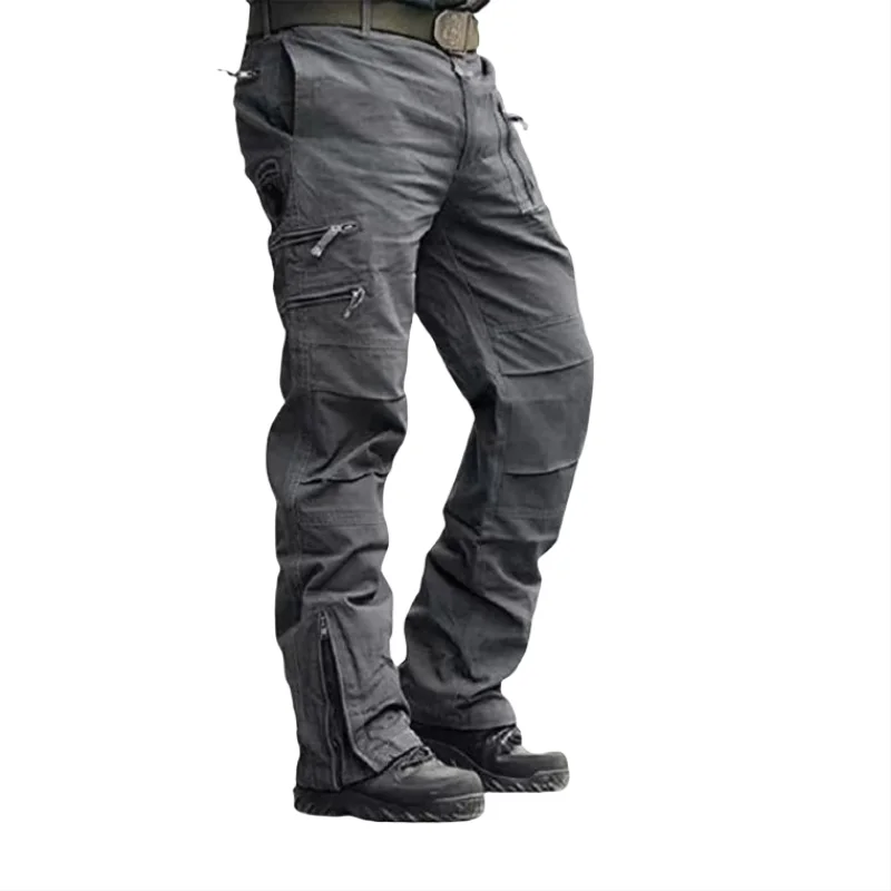 Outdoor Militaire tactische broek voor heren Vissen Wandelen Kamperen Werkbroek Casual Grote maten Multi-zakken Camouflage Cargobroek