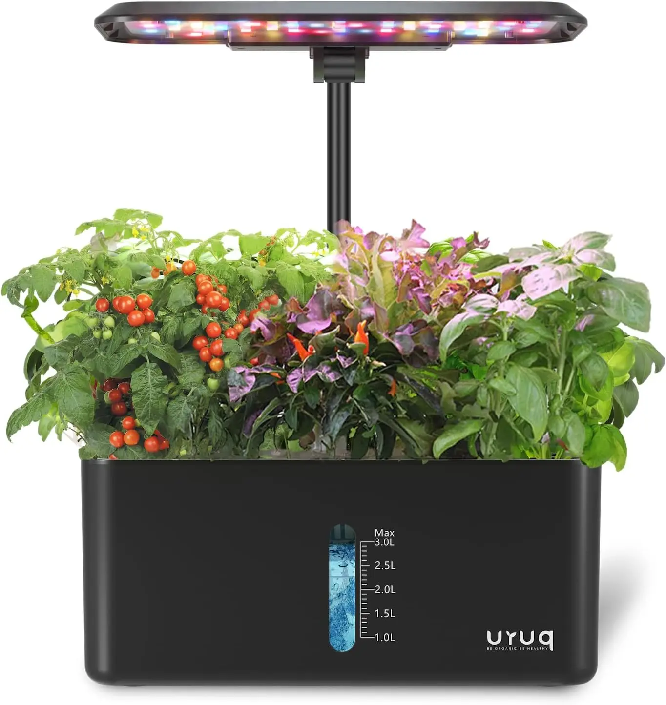 

8-Pod Indoor Hydroponic Garden with Grow Light & Quiet Pump