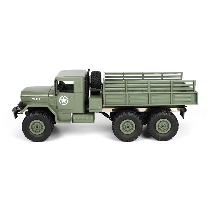 WPL B16 1/16 6-Wheel Drive Remote Control Military Truck RTR/KIT Version Choice Upgradeable Parts Toy Car Gift