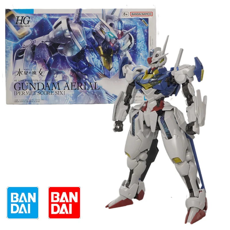 Bandai HG 1/144 GUNDAM AERIAL PERMET SCORE SIX THE WITCH FROM MERCURY  Model Kit Anime Action Fighter Assembly Toy gift for kid