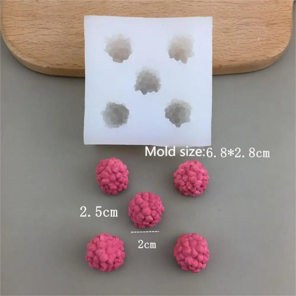 Cute 3D Candle Silicone Mold Simulation Fruit Blueberry Raspberry Shaped Chocolate Mold DIY Cake Decorating Tool Homemade view 5