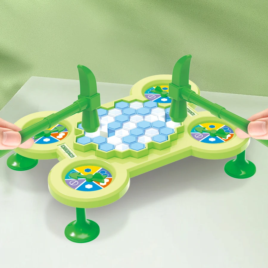 Ice breaking game to save frogs, desktop family game, frog hitting bricks, chessboard puzzle game, boys and girls gifts