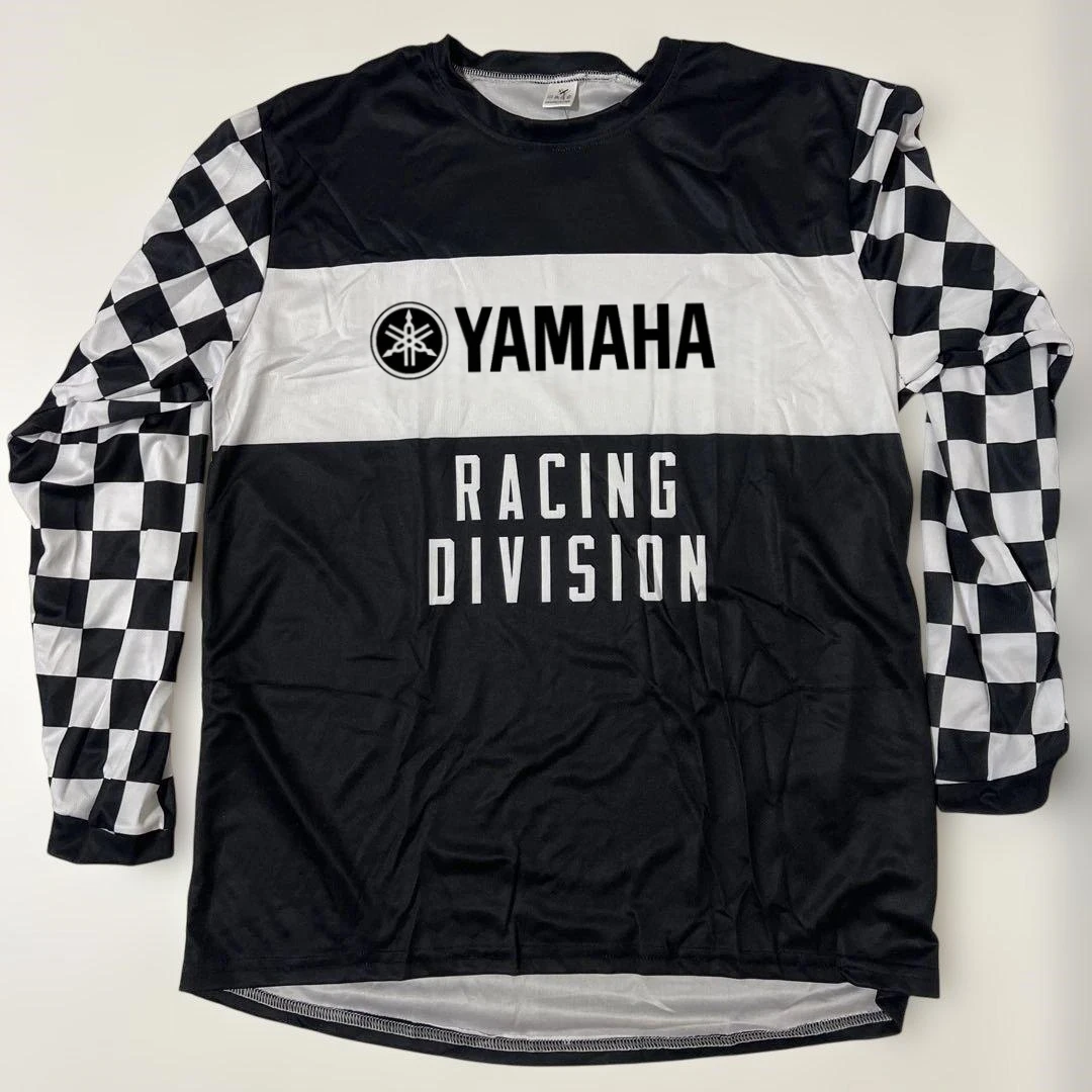 YAMAHA Speed Racing Motorcycle Riding Suit Men's Summer Off-road Sports Quick-drying Long-sleeved Loose Plus-size Jersey T-shirt