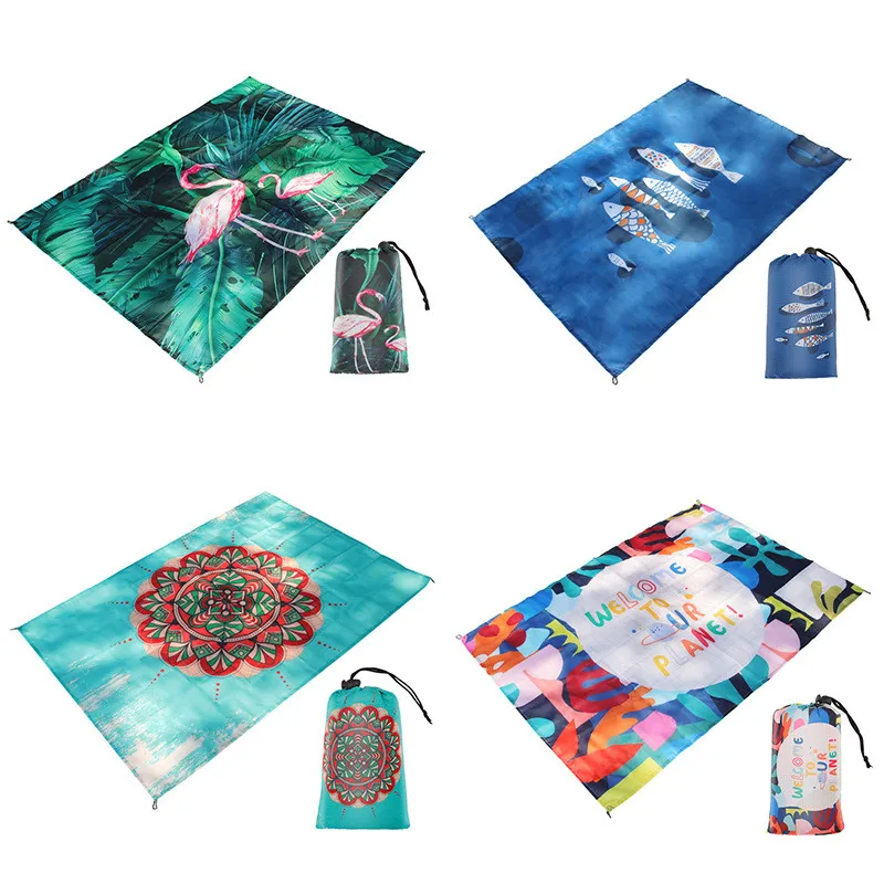 Picnic Blanket Beach Blanket Large Sandproof Waterproof Machine Washable Lightweight Beach Mat for Outdoor Camping Picnic Travel