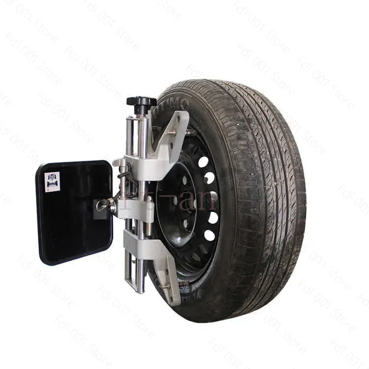 Four-Wheel Aligner Fixture Accessory Kit - Hanger Clamp Jaw Trolley Wheel Clamp Rim Card Four-Corner Triangular Head Fixture