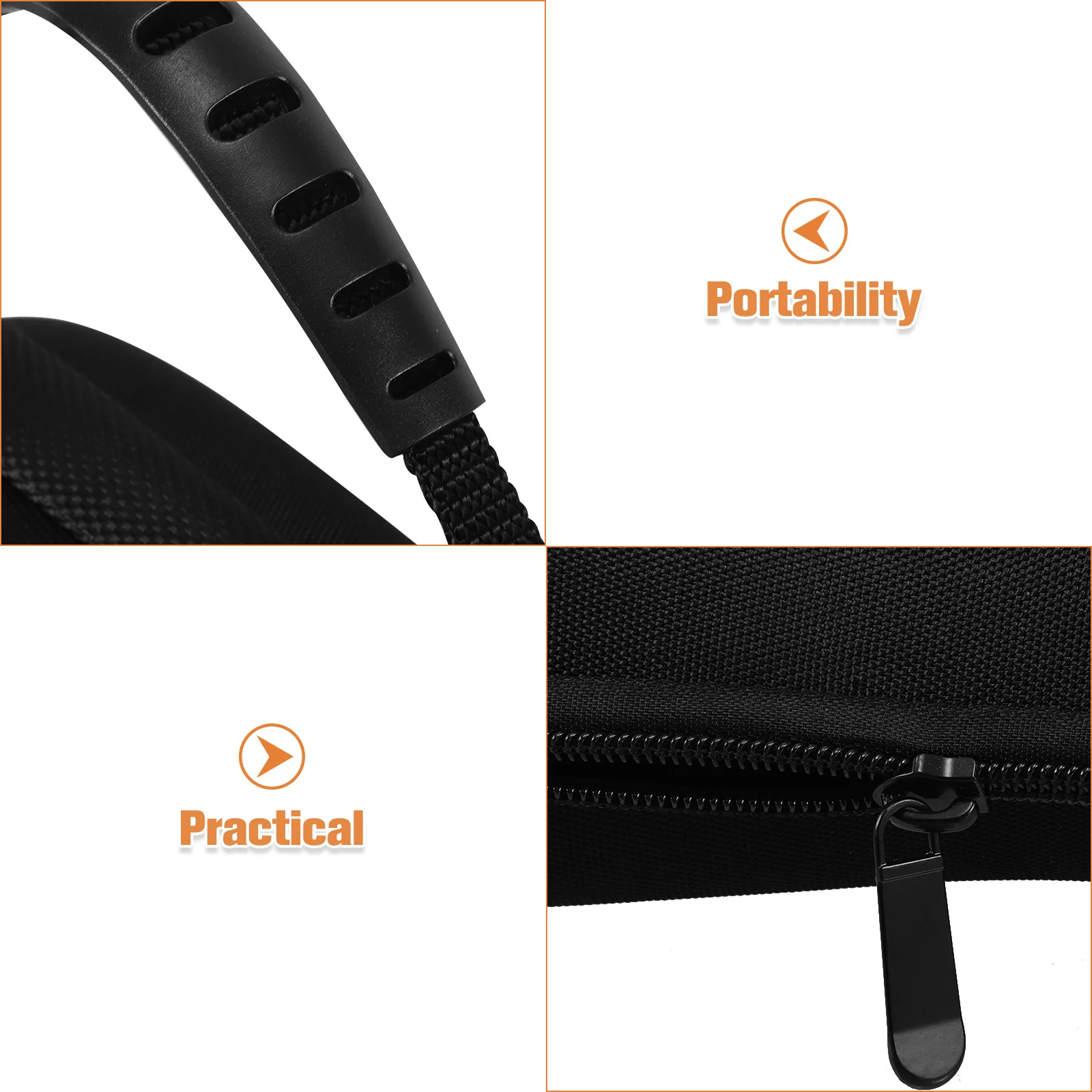 Eva Portable Lyre Harp Mango Shape Shockproof Carry Bag Waterproof Storage Case Musician Pouch Convenient for Outdoor Travel