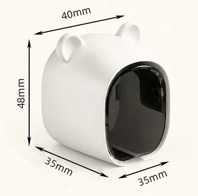 Wall Mount Toothbrush Holder with Bottom Air Holes ABS Plastic No Drill Tape Mounting Compatible with Most Toothbrush Types