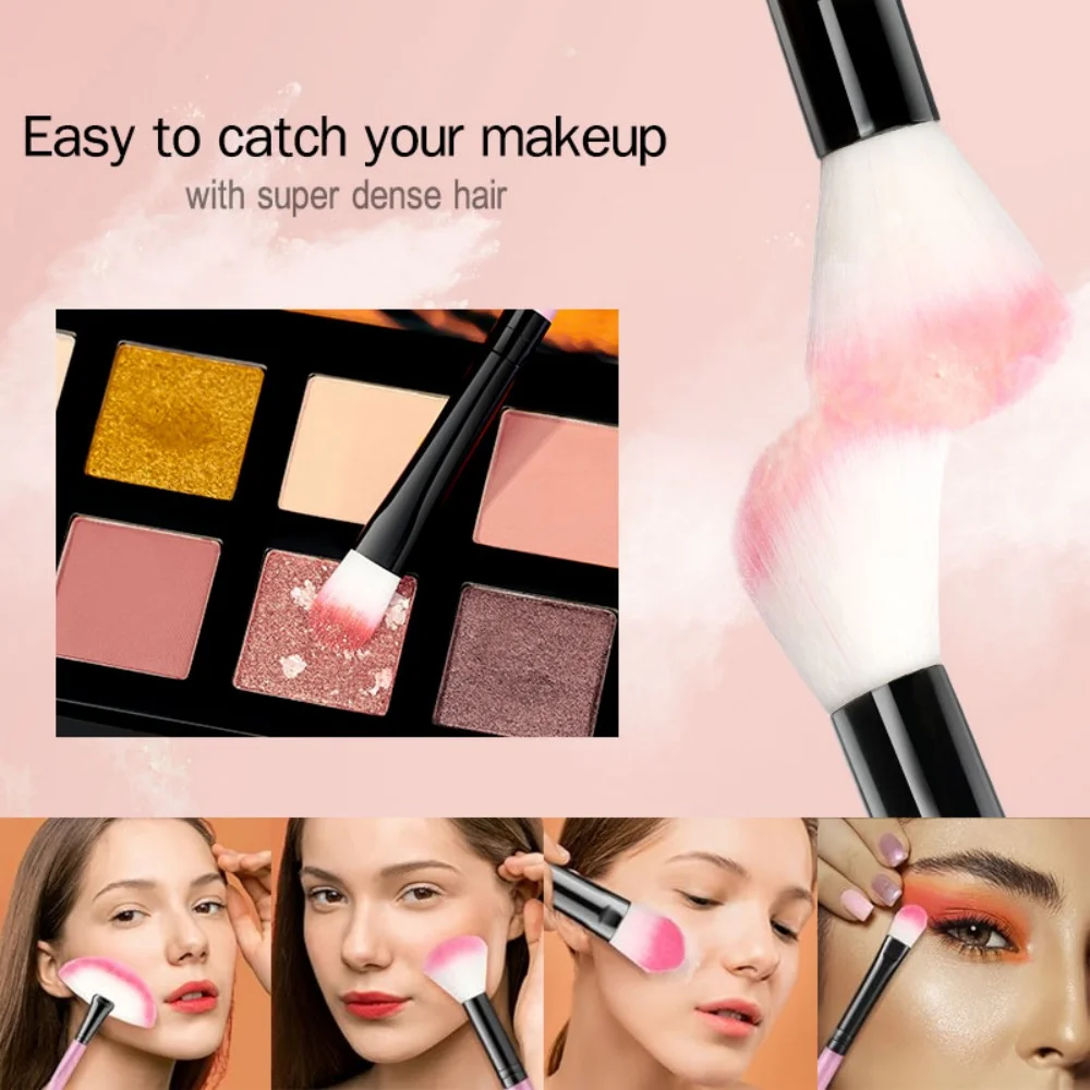 Pędzle do makijażu, 10 szt. podróżny zestaw miękkich, puszystych pędzli do makijażu, pędzle kosmetyczne do podkładu, korektora, pudru, do twarzy, oczu.