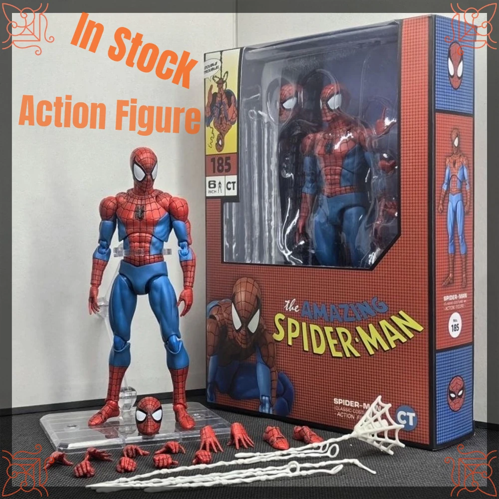 

MAFEX 185 Series Spider-Man CT Toys PVC Multi Joint Articulated Action Figure Collectible Display Model Birthday Gift for Fans