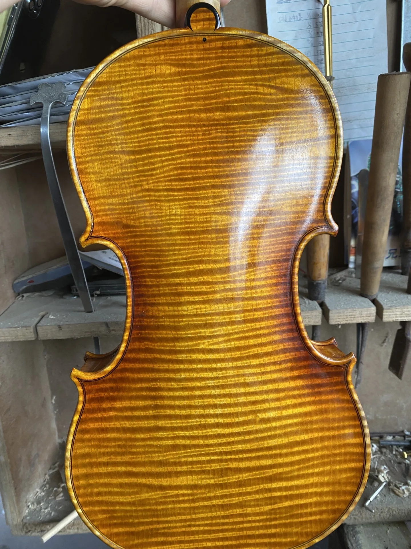 

strong tone！A perfect backplane Antonio Stradivari 1715 Handmade Violin 4/4 바이올린 ك vionlin set professional violino with box