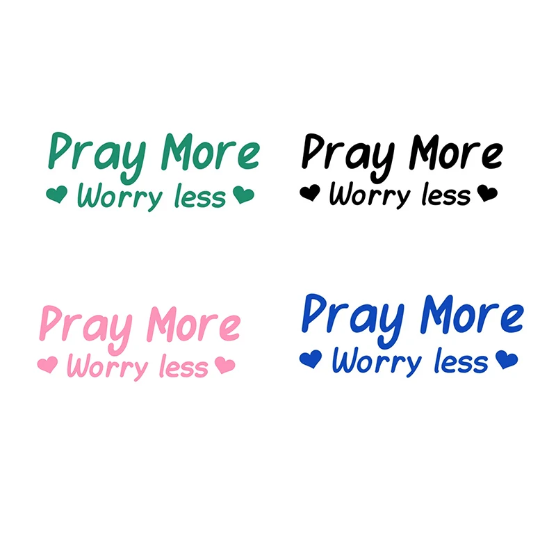 ملصق مرآة من Pray Worry Less، ملصقات سيارة للنساء، ملصق مرآة الإيمان، ملصق فينيل لطيف، ملصق مرآة سيارة مسيحية، ديني #5