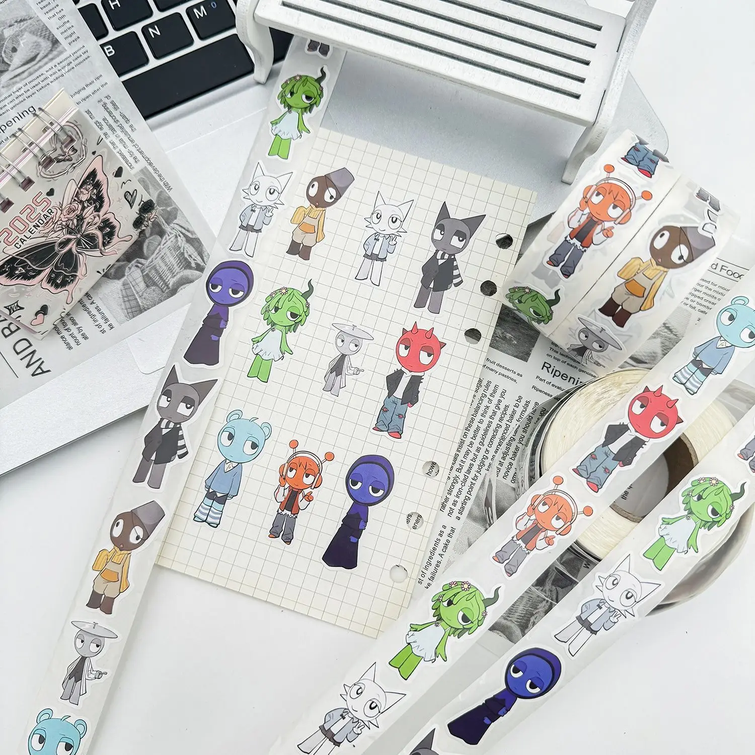 500 pièces Sprunki autocollants mignons Incredibox Anime figurines d'action papeterie tasse d'eau boîte à bagages décor jouets classiques cadeau offres spéciales