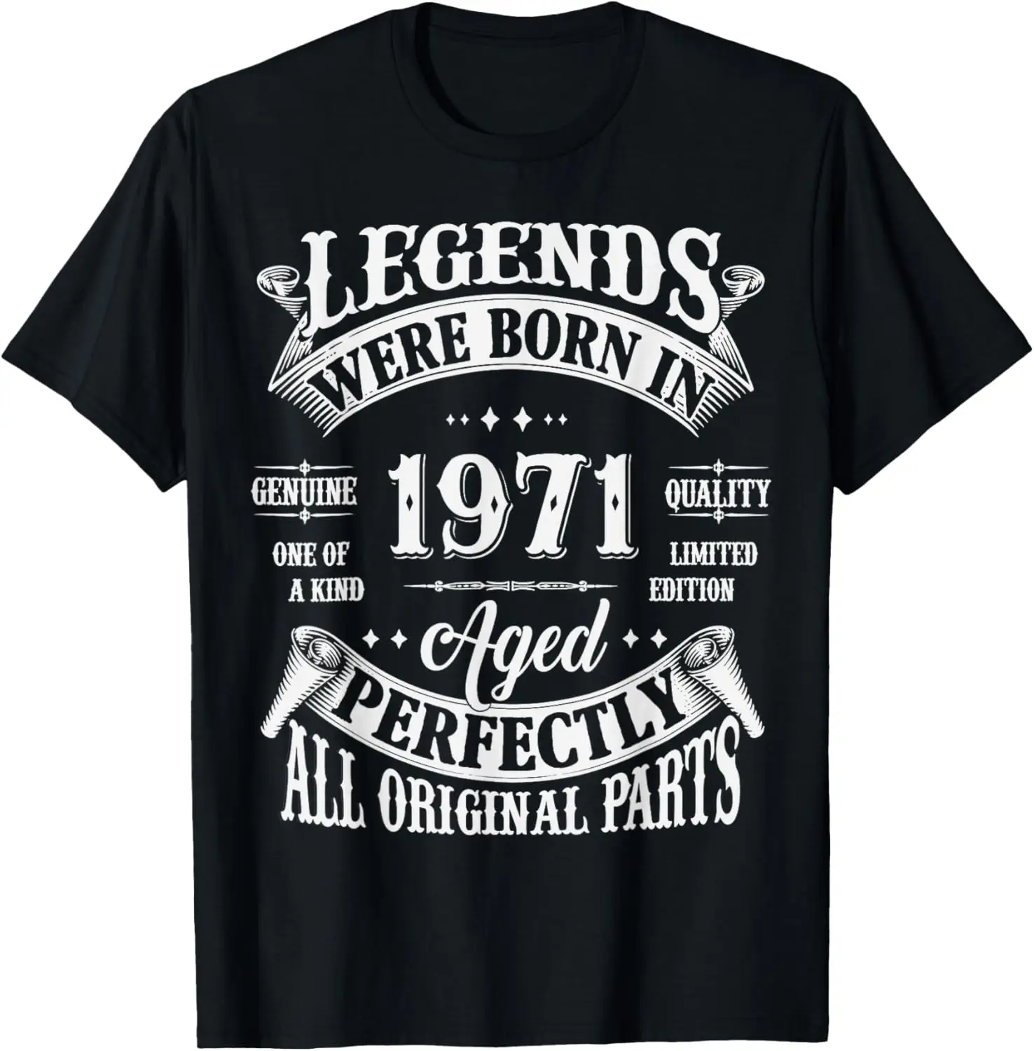 54th Birthday Tee 54 Years Old Vintage Legends Born in 1971 T-Shirt Print Original Design Gifts T Shirts Streetwear Camisas