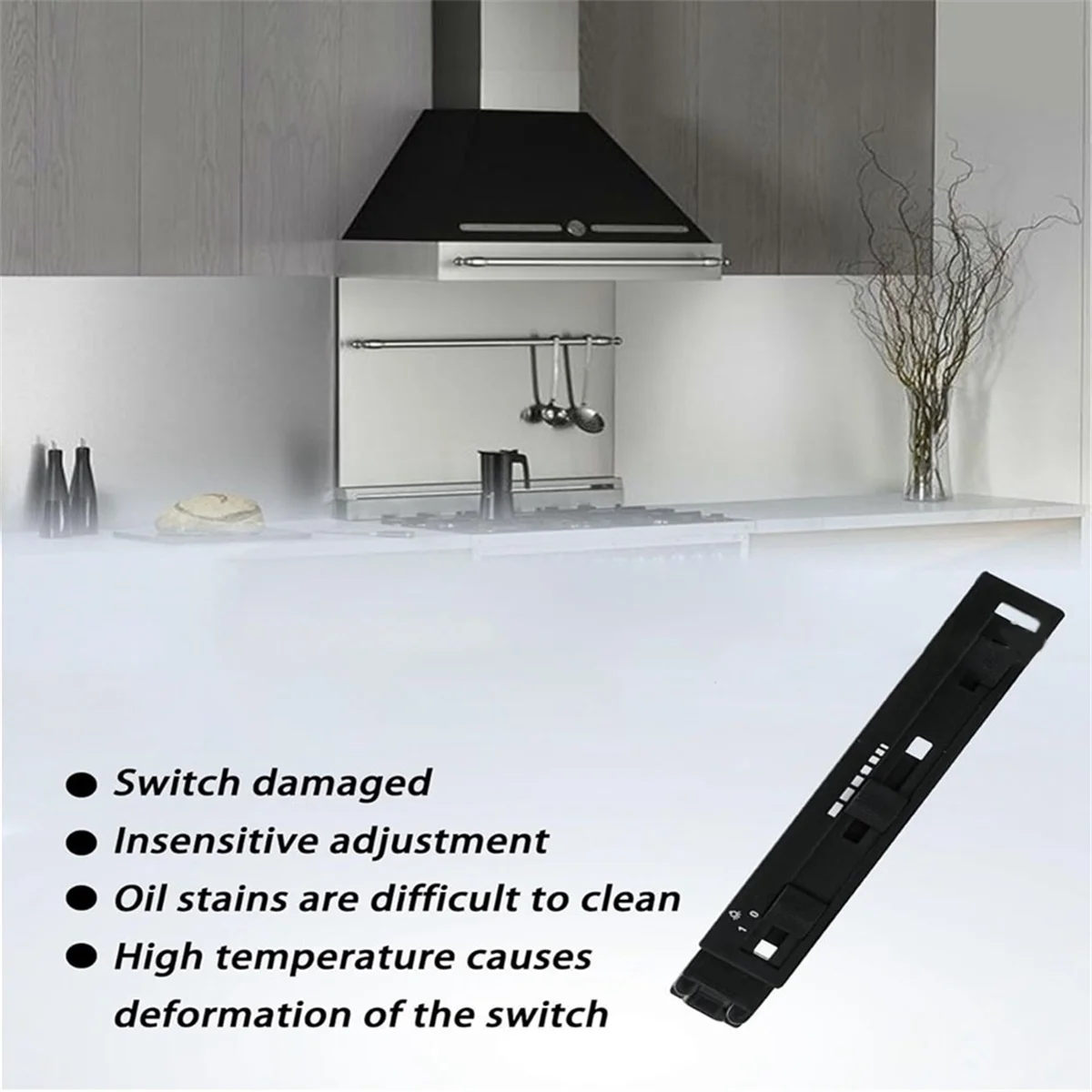 FZFZ สําหรับ SV12969 Range Hood ชุดสวิทช์เปลี่ยนสําหรับ 127 128 129 Series ระบายอากาศพัดลมสวิทช์