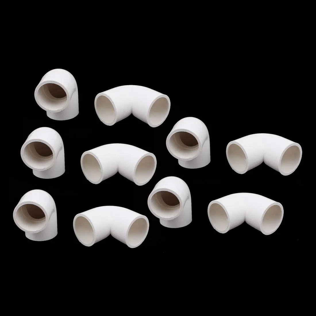 

10 шт., 25 мм, диаметр 90 градусов, колено, ПВХ-U, соединительный адаптер для труб, фитинг, белый