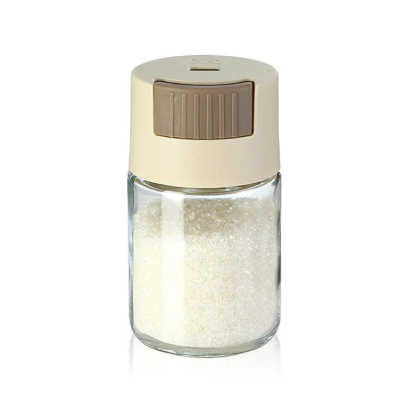 Quantitative Seasoning Bottle, Controlled Salt Bottle, Press-type Measuring Monosodium Glutamate Salt Seasoning Bottle