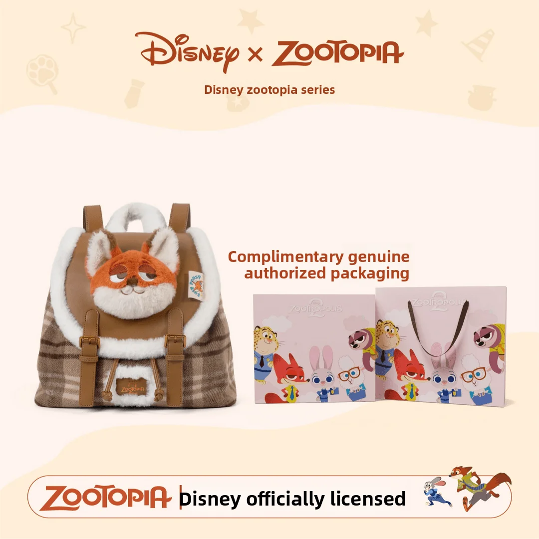 

Disney Zootopia Judith Nick Plush Backpack for Cute Women, Large Capacity Backpack Women'S Ita Shoulder Bag Luxury Designer Bags