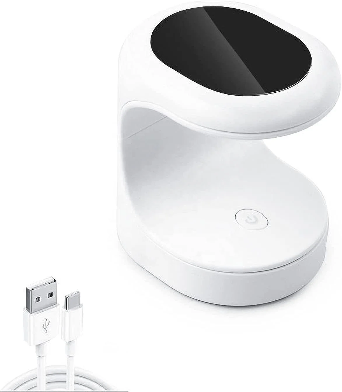 Mini-Nagellampe, schnell trocknende Gel-Nagellampe, 16 W, tragbares U-V-Licht für einfache und schnelle Nagelverlängerung, Rosa, Weiß, Schwarz