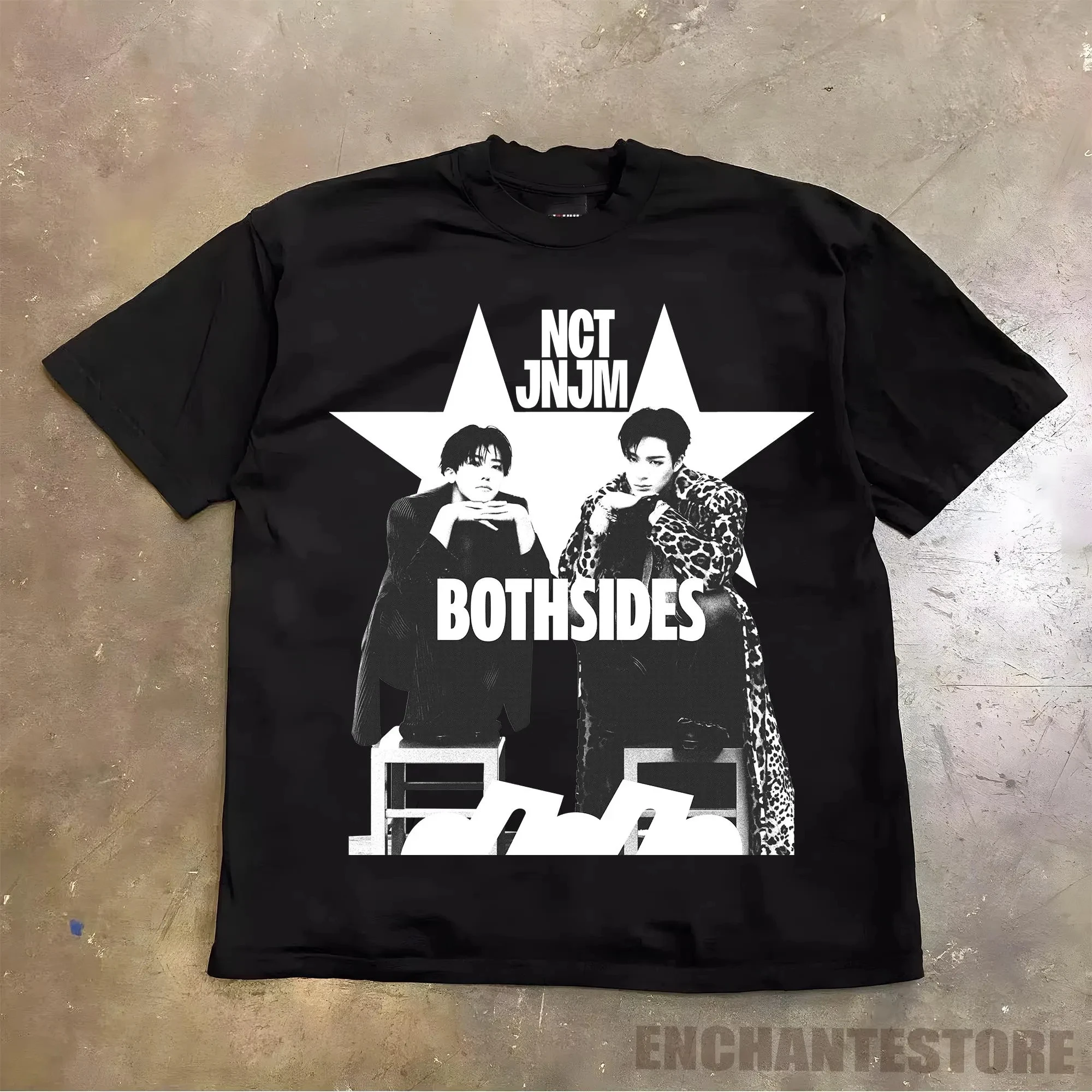 NCT JNJM BOTH SIDES Album Grafik-T-Shirt Unisex Kpop Fan Casual Kurzarm Offizieller Stil Fan-Merch Streetwear Oberteile – Detail 3