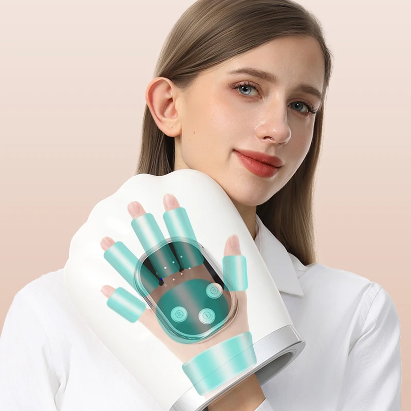 USB Airbag Hand Massager Three-Speed Hot Compress Massager with Three Levels of Massage Strength