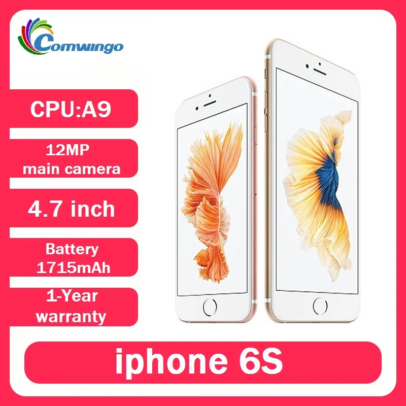 Apple iPhone 6S 2GB RAM 16/64GB ROM IOS A9 iPhone 6S usado con huella dactilar NFC desbloqueado original pantalla táctil 3D de 4.7 pulgadas smartphone