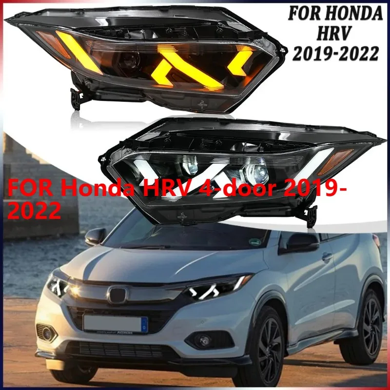 

1Set LED Projector Headlights For Honda HRV 4-door 2019-2022, LH+RH Headlamp Assembly