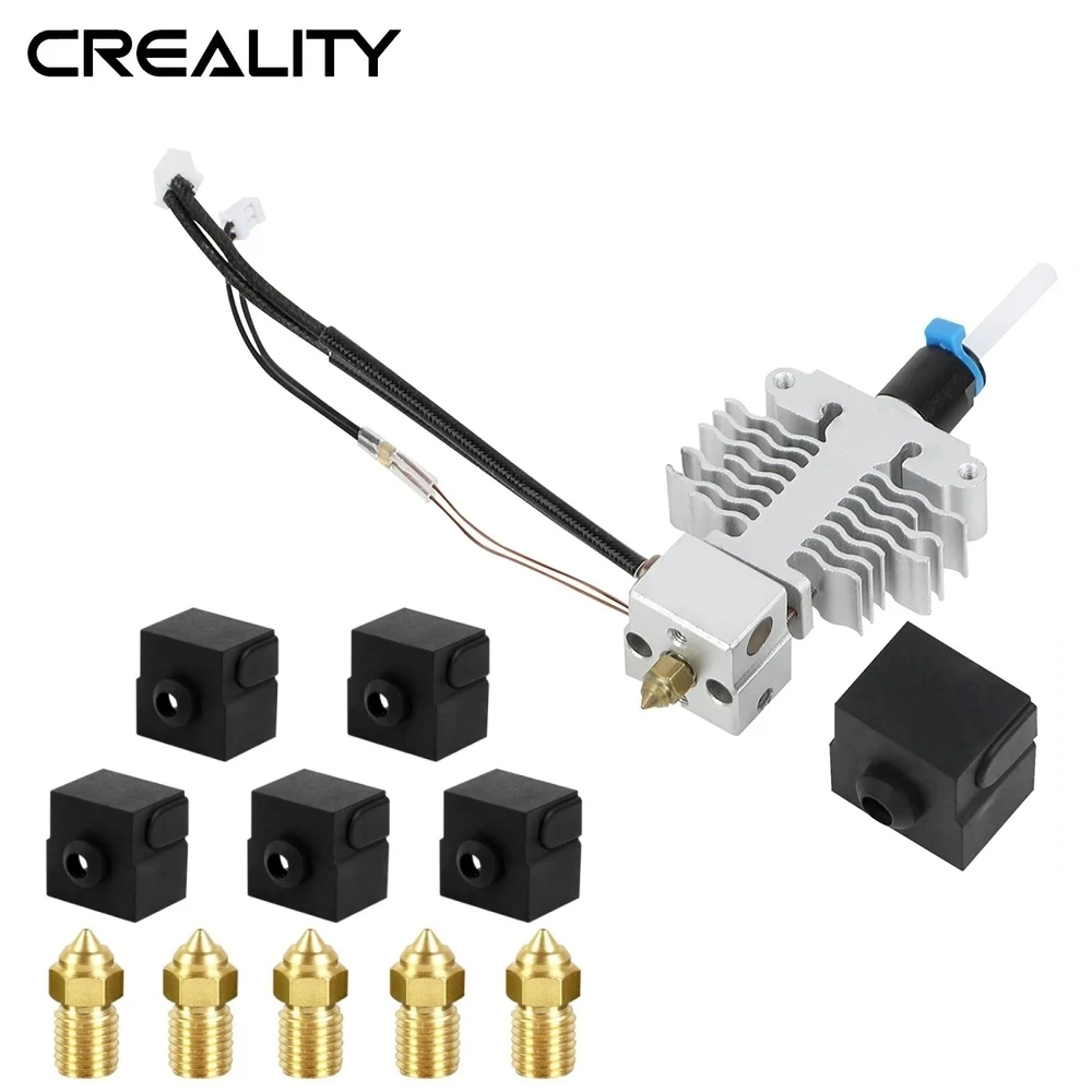 

Creality Ender 5 S1 Hotend с силиконовым чехлом и соплом 0,4 мм, сборный экструдер, Горячий Конец, комплект для 3D принтера Ender 5 S1