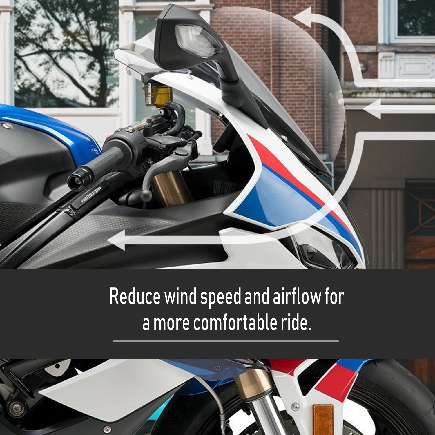 Motorcycle Accessories S1000RR Windscreen Racing Windshield Wind Deflector For BMW S 1000RR S1000 RR 2021 2020 19 Double Bubble