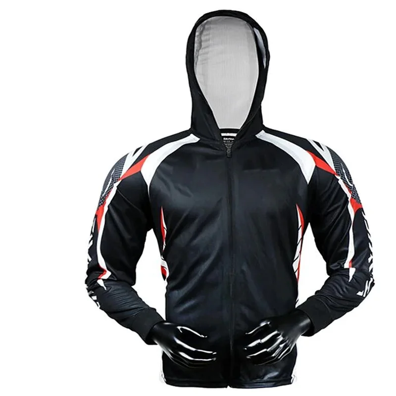 

Men's High-Quality Long Sleeve Fishing Clothing Spring Summer Anti-UV Comfortable Sublimation Hoodie Fishing Jerseys