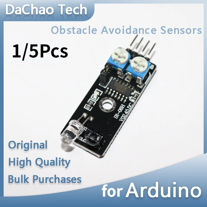 1/5Pcs Obstacle Avoidance Sensors Intelligent Trolley Infrared Sensors Photoelectric Switches for Arduino DIY Kit