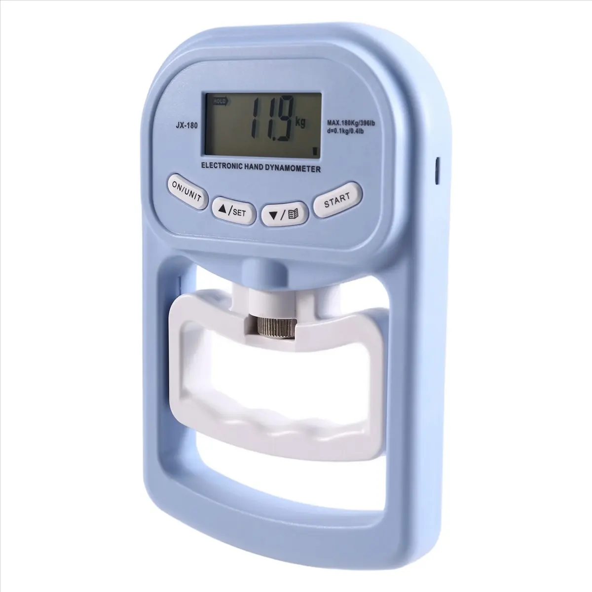 didyou 396Lbs/180Kg JX-180 Digital Hand Dynamometer Grip Strength Tester with LCD Screen for Forearm Training