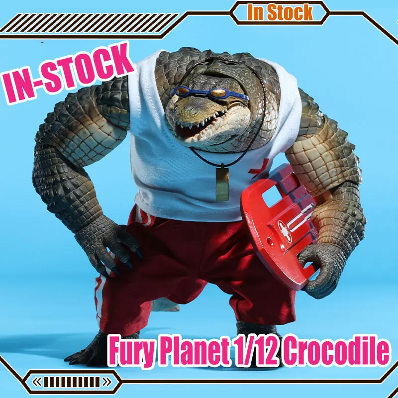 Figura de acción Original Fury Planet Wilderness Hunter Crocker 1/12 Mu-Fp001 Maestro Unión cocodrilo coleccionar estatua modelo juguete para regalo