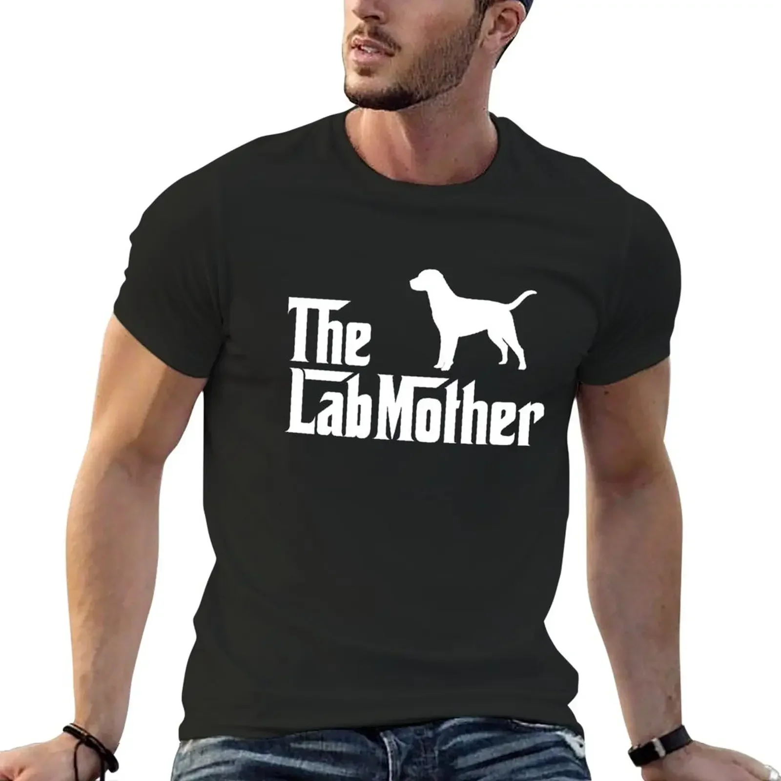 The Labmother Labrador Mom Gift T-Shirt tops summer tops t shirts for men