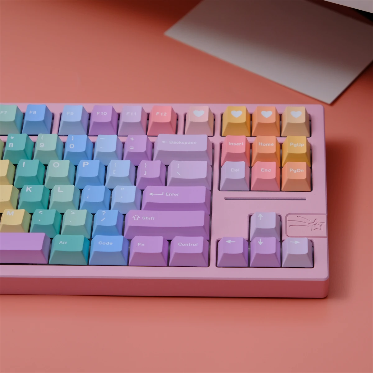 147 Keys Gummies PBT Keycaps Gradient Color Keycaps Cherry Profile Dye Sublimation For MX Switches Gaming Mechanical Keyboard