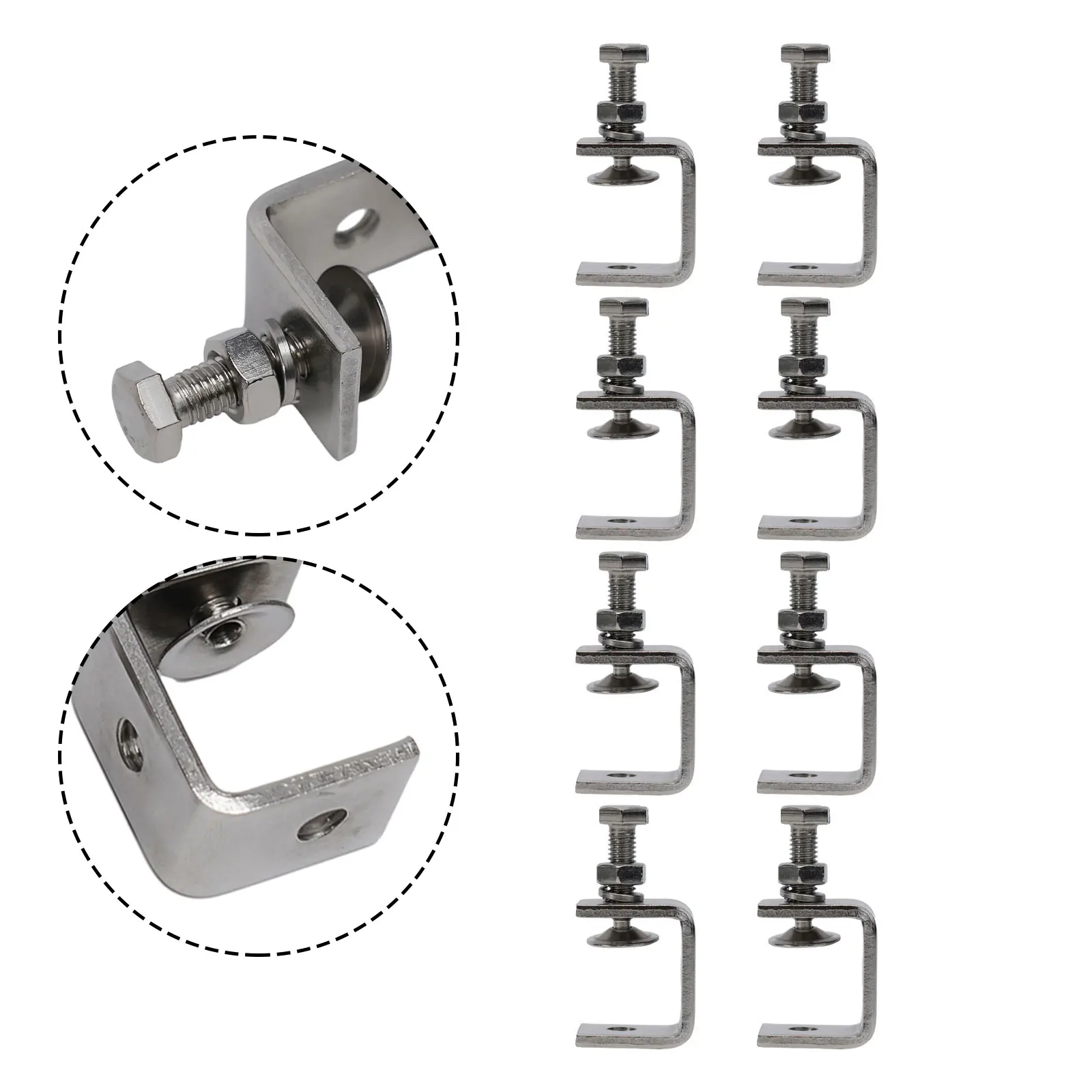 

Small C Clamps Stainless Steel Heavy Duty Pipe Fixture For Welding Carpenter For Hand Tools Clamps Accessories